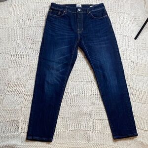 Flint and Tinder Selvedge Dark Denim Men's Slim Fit Jeans 30 x 30